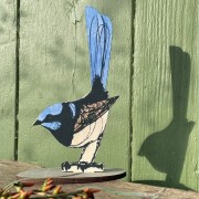 Bridget Farmer | Standing Bird Ornament | Superb Fairy Wren